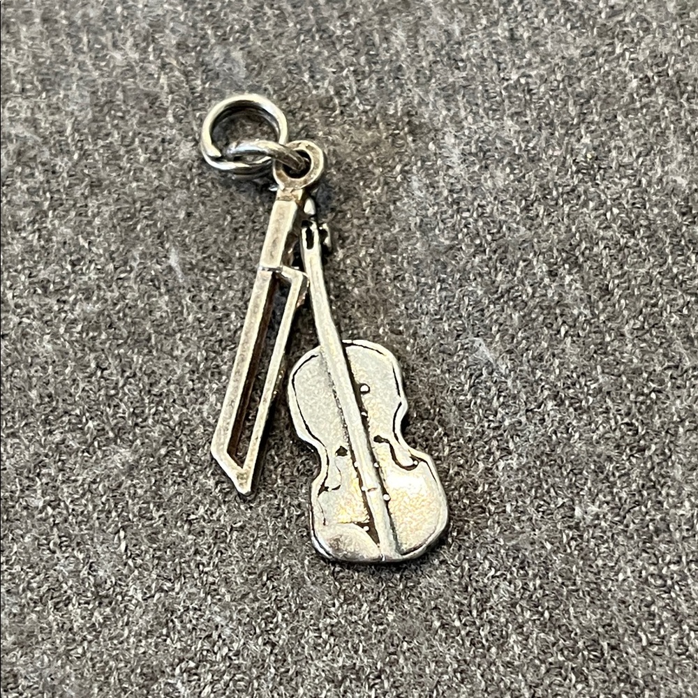 Sterling Violin & Bow Charm